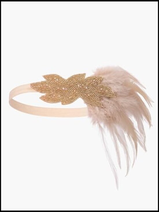 1920s Great Gatsby Accessories Set Women Flapper Headband Costume Gloves